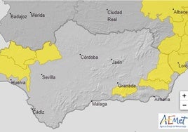 Huelva, en aviso amarillo por tormentas