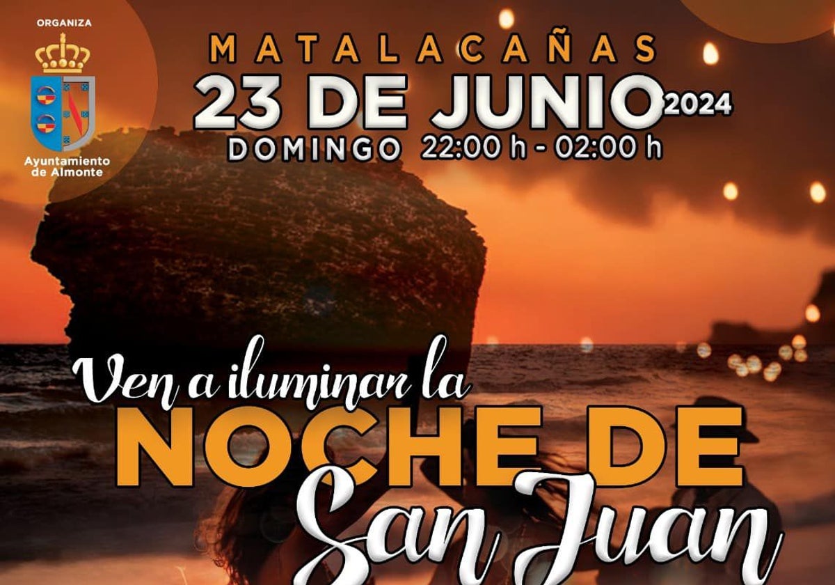 Cartel de la Noche de San Juan en Matalascañas