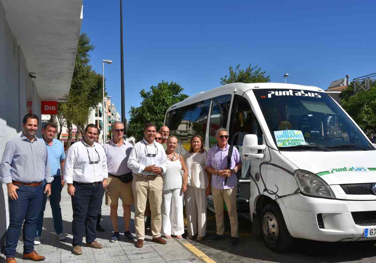 El autobús que conecta ambos núcleos