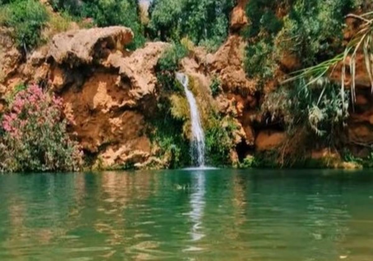 Cascada Pego do Inferno, en Portugal