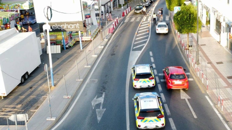 Vista desde una de las cámaras de vigilancia