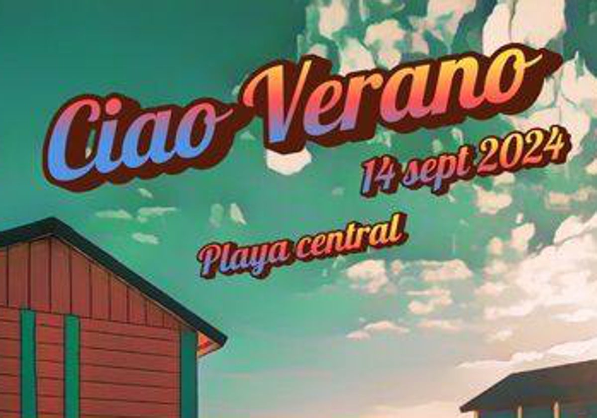 La fiesta «Ciao Verano» se celebrará este 14 de septiembre en la Playa Central de La Antilla