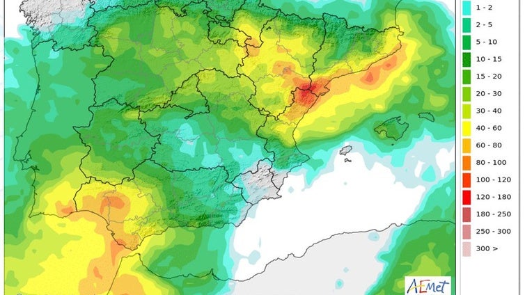 La Dana se desplaza a Huelva este miércoles: previsión de acumulados de hasta 40 litros