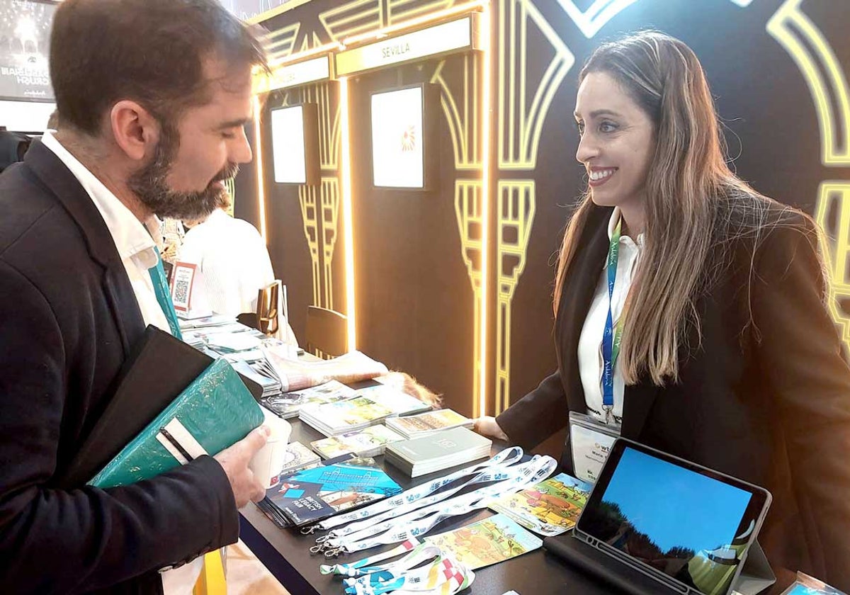 Personal de la agencia Destino Huelva en la World Travel Market