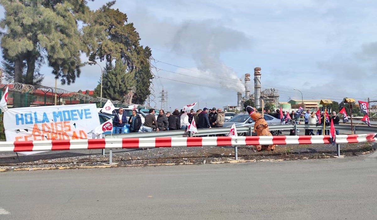 La protesta de esta mañana