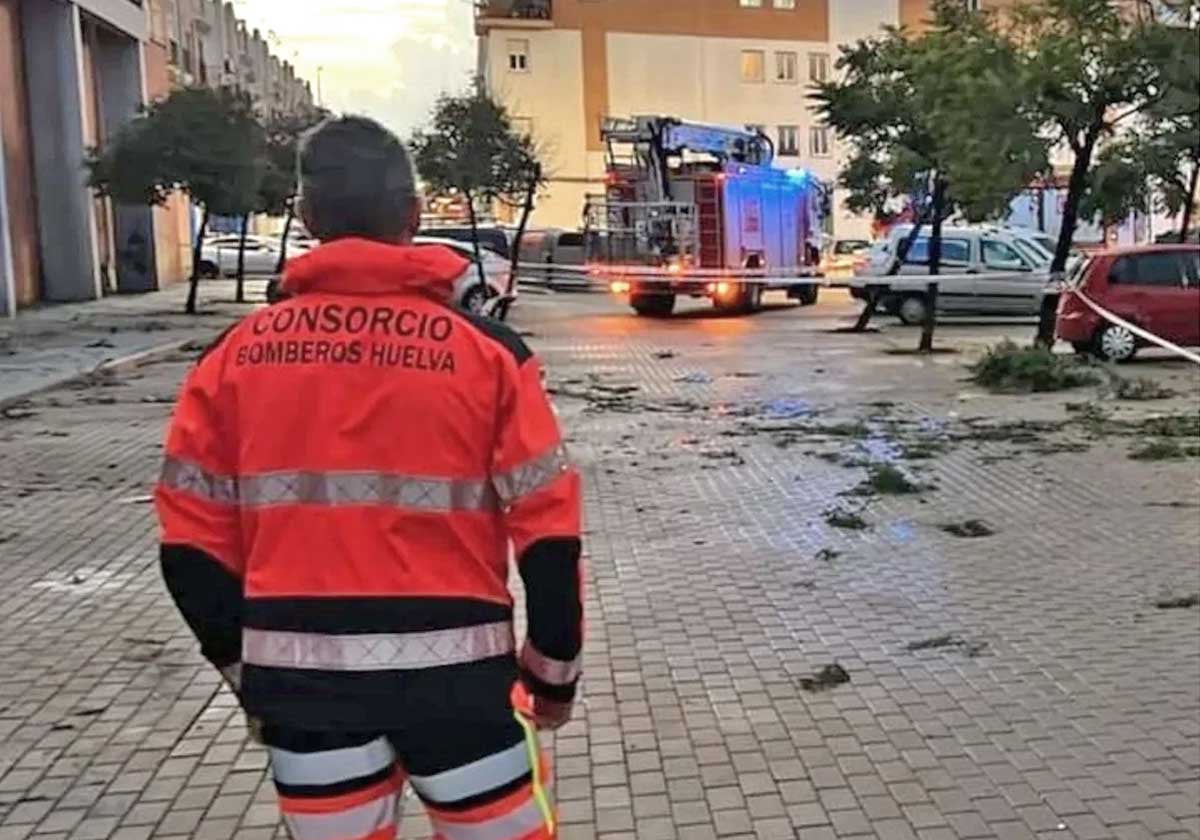 Actuación de los bomberos del Consorcio Provincial el pasado mes de octubre