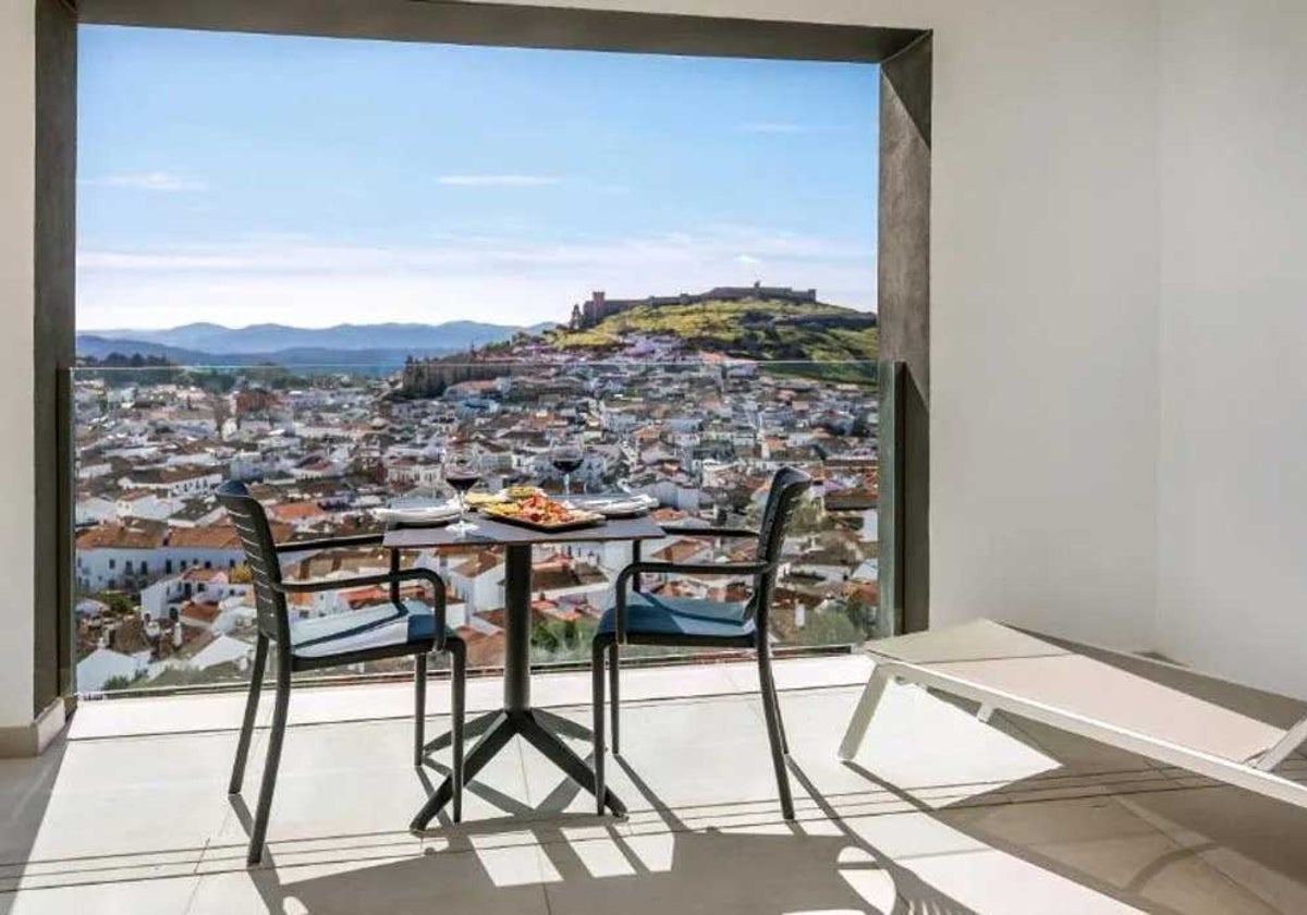 Panorámica de Aracena desde el hotel Barceló de la localidad