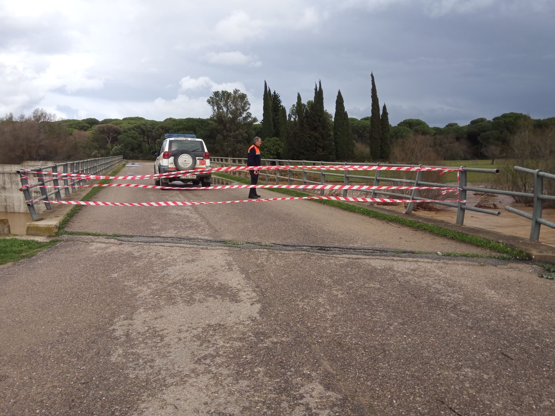 El paso de la borrasca Jana por la provincia de Huelva, en imágenes