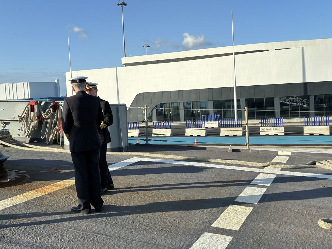 La escala en Huelva de la Fragata Canarias, en imágenes