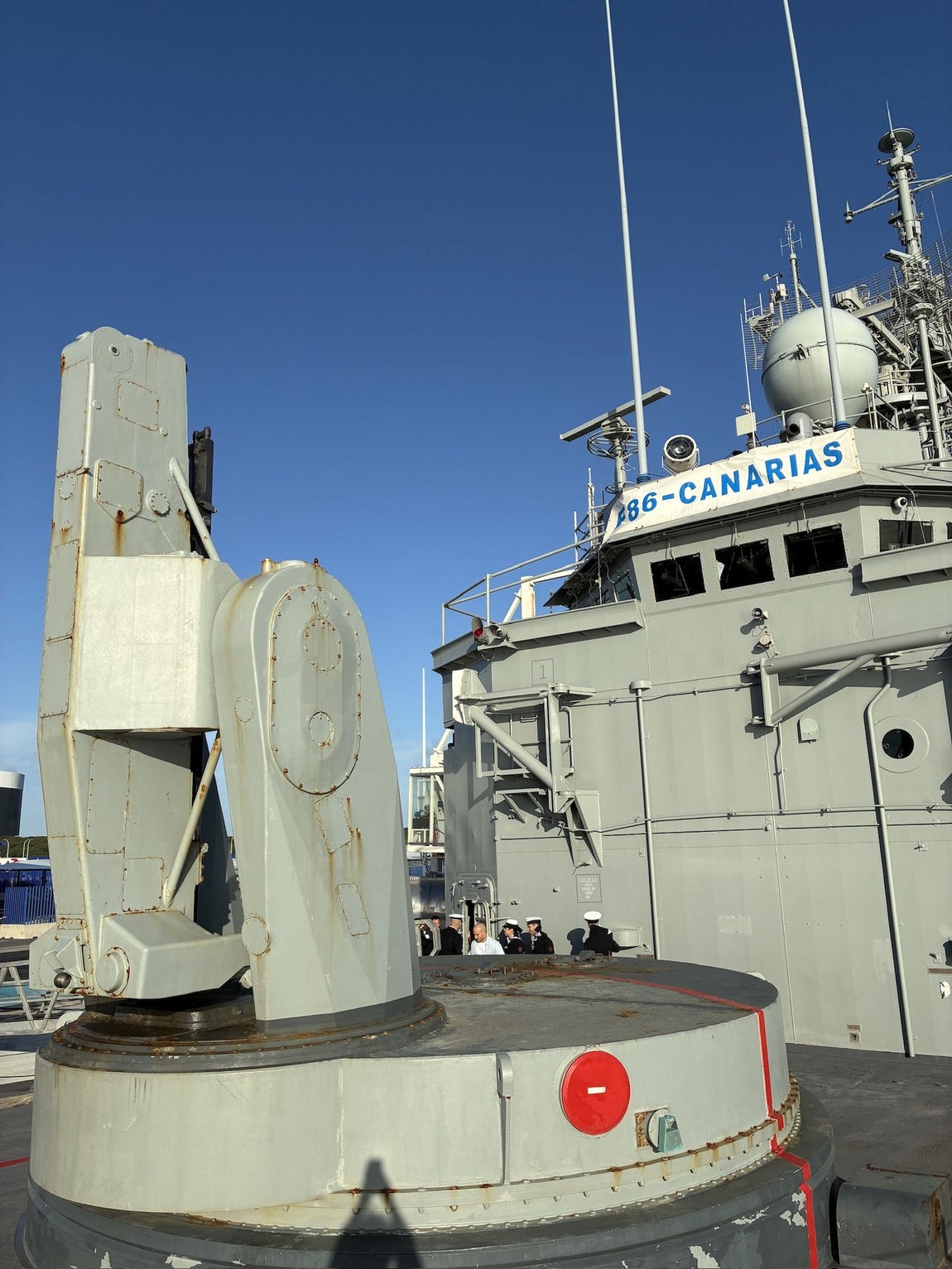 La escala en Huelva de la Fragata Canarias, en imágenes