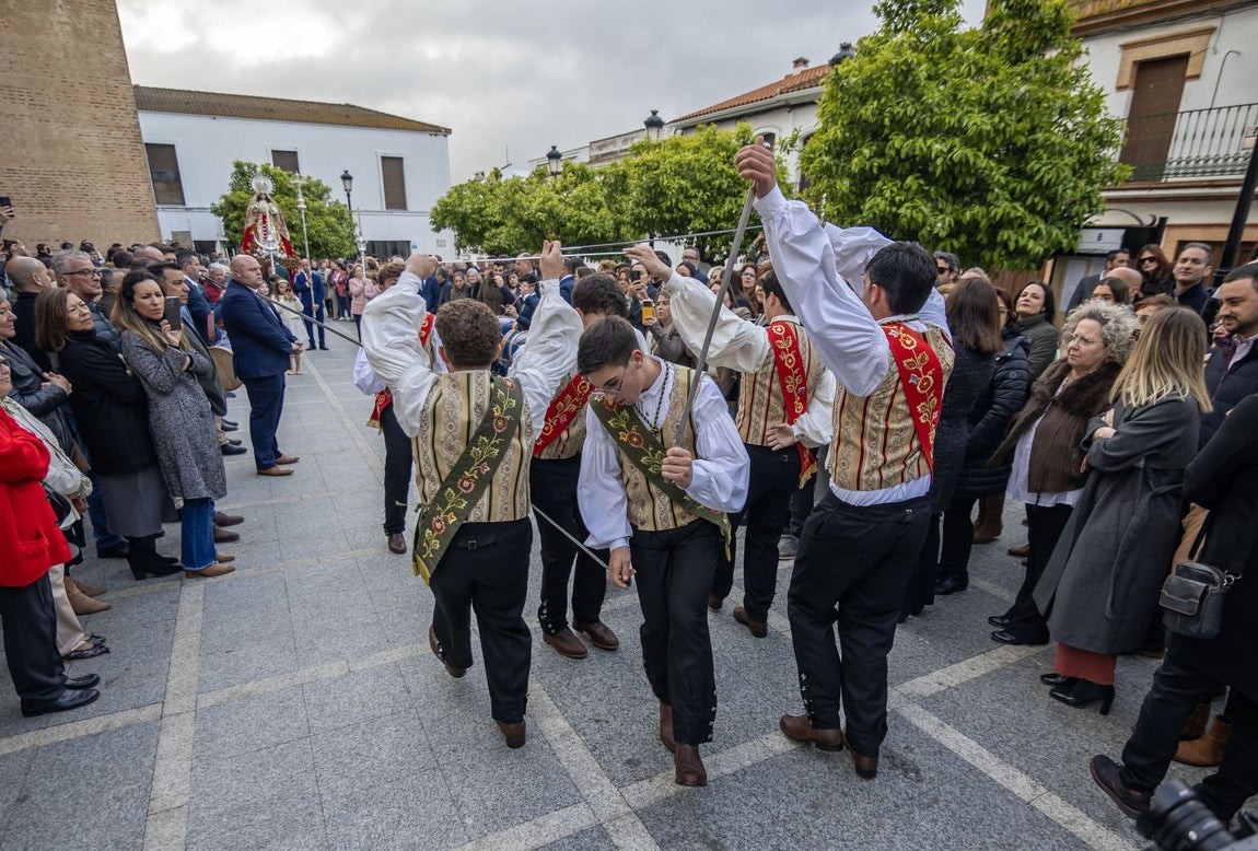 La procesión de la Virgen de Albricias en El Cerro de Andévalo, en imágenes