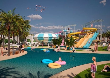Imagen secundaria 1 - En este hotel de Huelva puedes disfrutar de una piscina de olas rosa: así es el Tsunami Pink