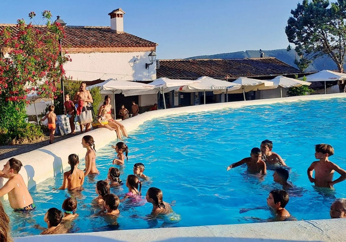 La laguna de Cañaveral de León, el pasado verano