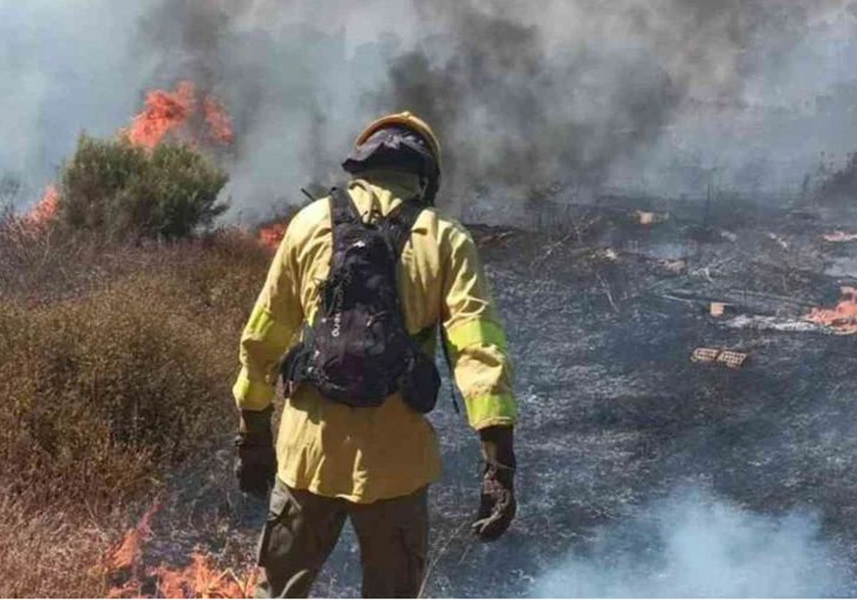 Foto de archivo de bomberos del Infoca