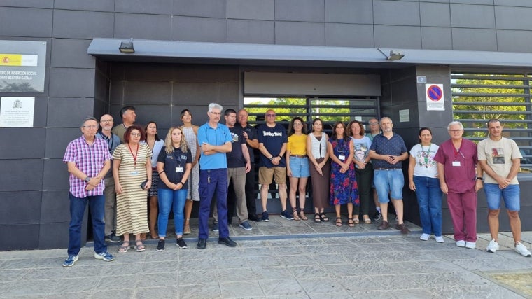 La concentración también se ha replicado en el Centro de Inserción Social de Huelva