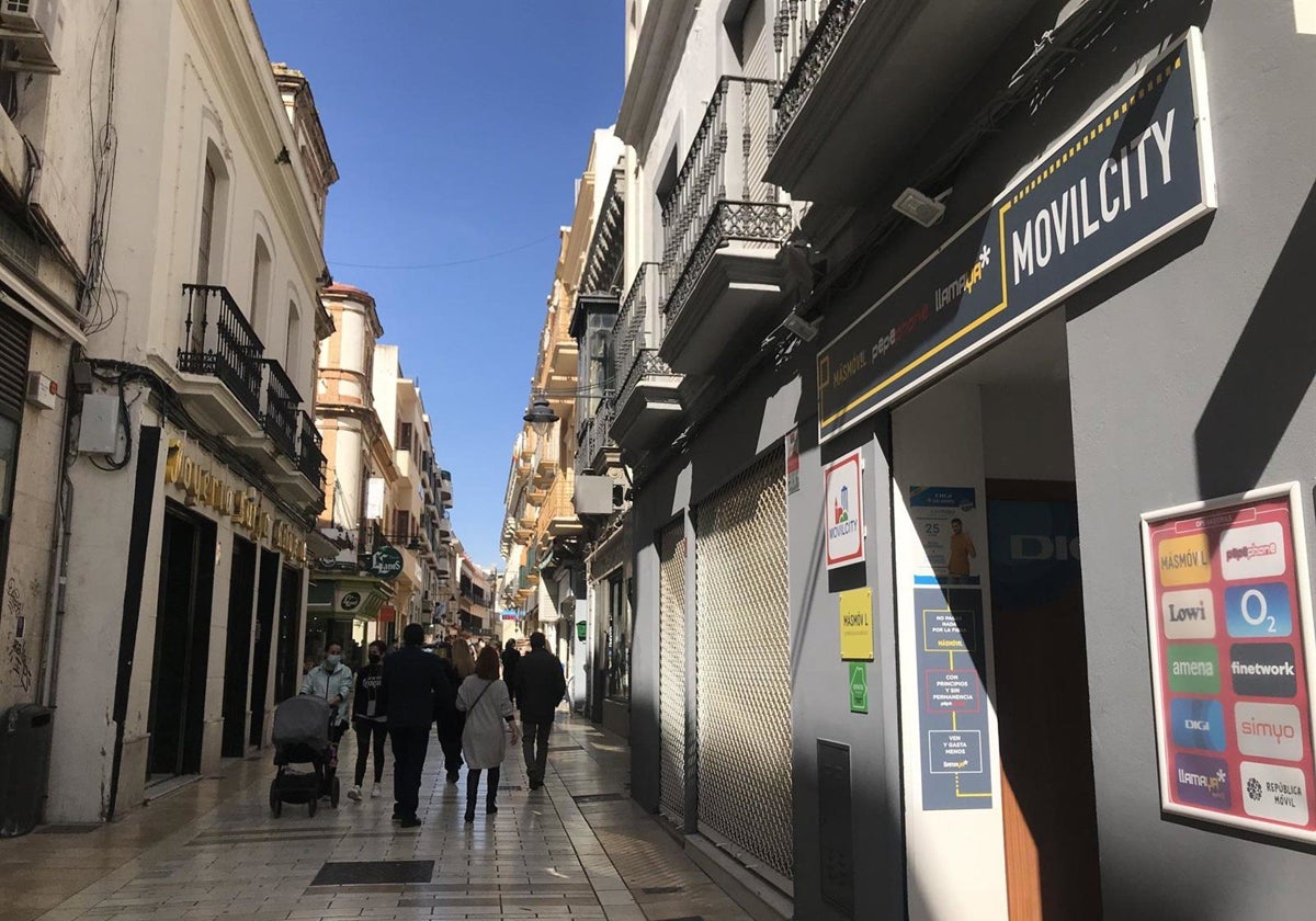 Calle del centro de Huelva
