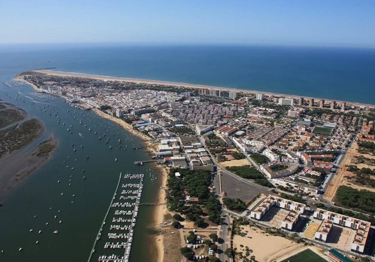 Imagen aérea de Punta Umbría