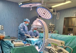 Quirófano en un hospital de Huelva