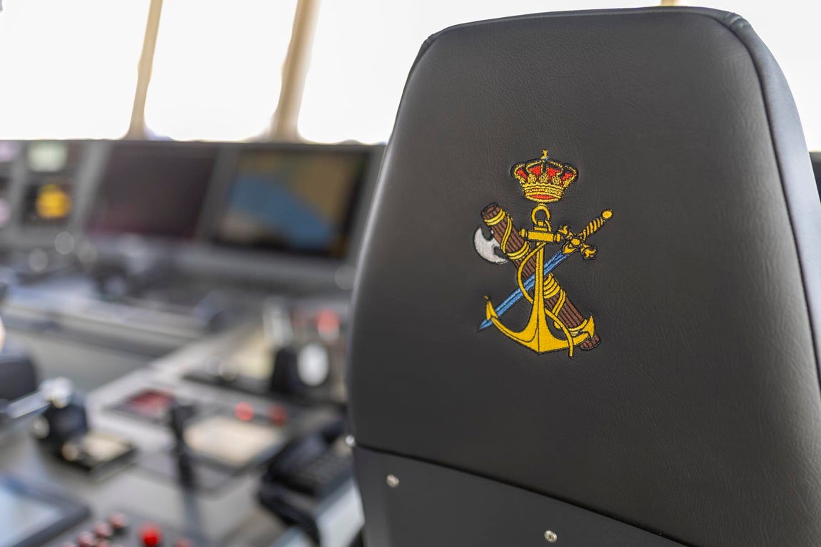 La visita al 'Duque de Ahumada' de la Guardia Civil, en imágenes