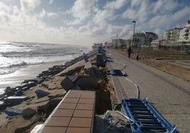 El Paseo Marítimo de Matalascañas recibe 400.000€ para arreglar los desperfectos que sufrió con la DANA de hace un año