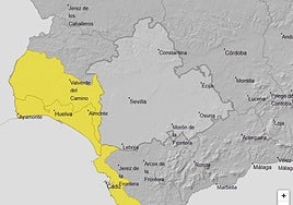 Las tan esperadas lluvias llegarán a la provincia de Huelva: aviso amarillo para la jornada de este domingo