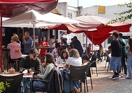 Uno de los establecimientos de Mazagón