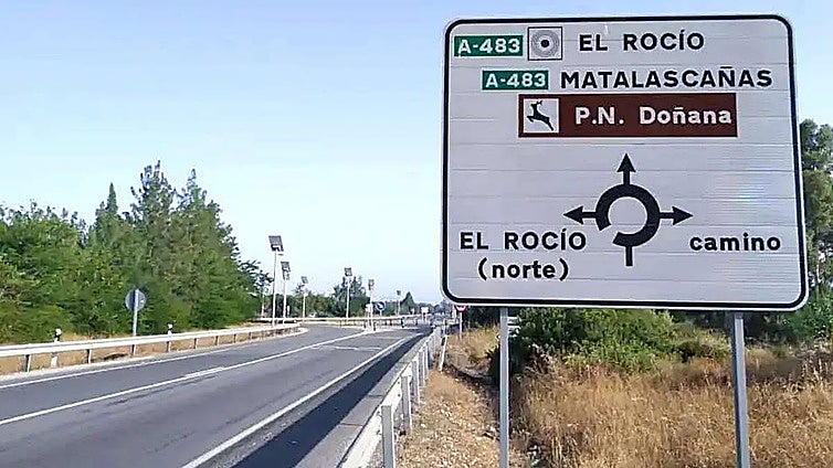El temporal aplaza el inicio de las obras del tercer carril en la A-483 entre Almonte y El Rocío