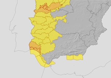 La Aemet eleva a naranja el aviso por lluvias en Huelva para este jueves y advierte de posibles tornados
