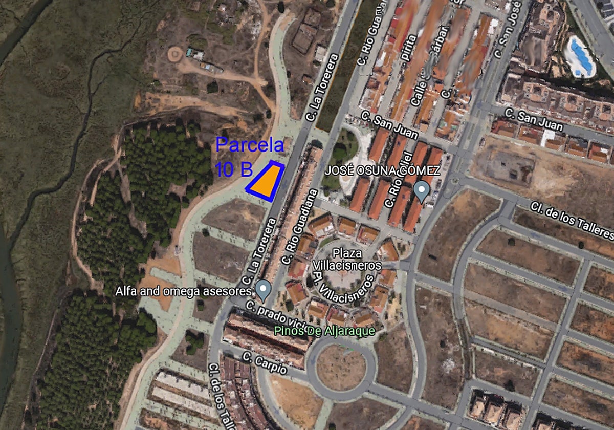 Sale a subasta pública una parcela urbana en Aljaraque con un precio rebajado de hasta el 77%