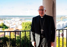 El obispo de Huelva durante su entrevista a Huelva24