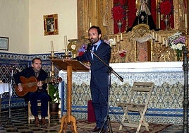 El joven artista higuereño Juan de la Lama