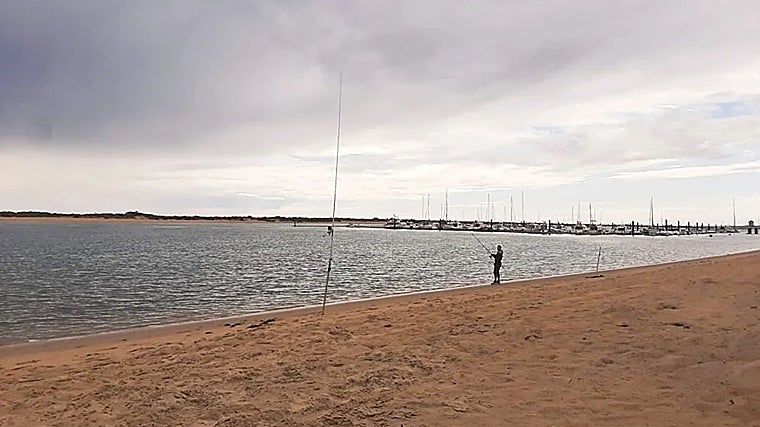 Pescadores en Huelva