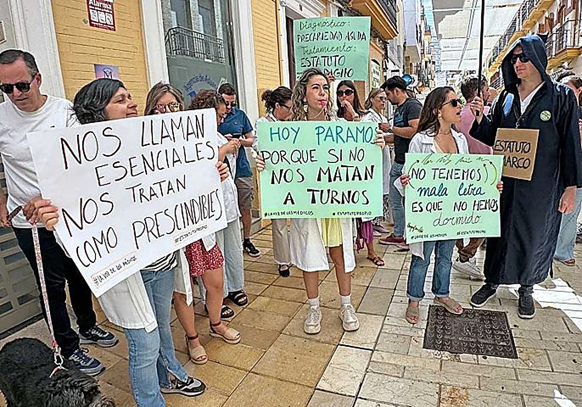 Imagen de archivo de una jornada de huelga de médicos anterior