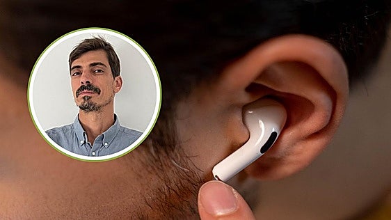 José Manuel Araujo, otorrino: «Un auricular inalámbrico con cancelación de ruido es potencialmente menos dañino que uno de cable que no aísle»