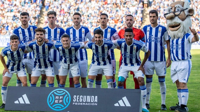 El once inicial que sacó el Recre ante el Cacereño