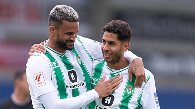 William José y Ayoze celebrando un tanto esta pretemporada