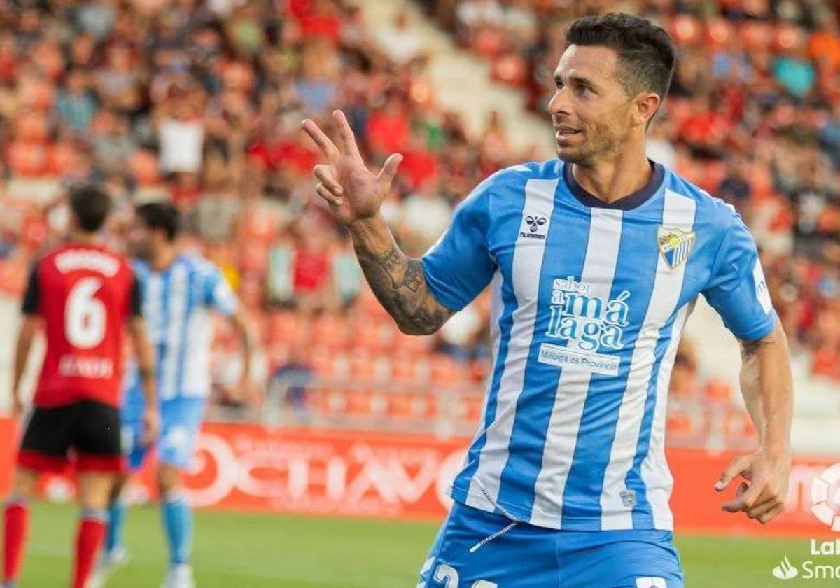 Rubén Castro anotó diez goles la pasada temporada en las filas del Málaga en Segunda División
