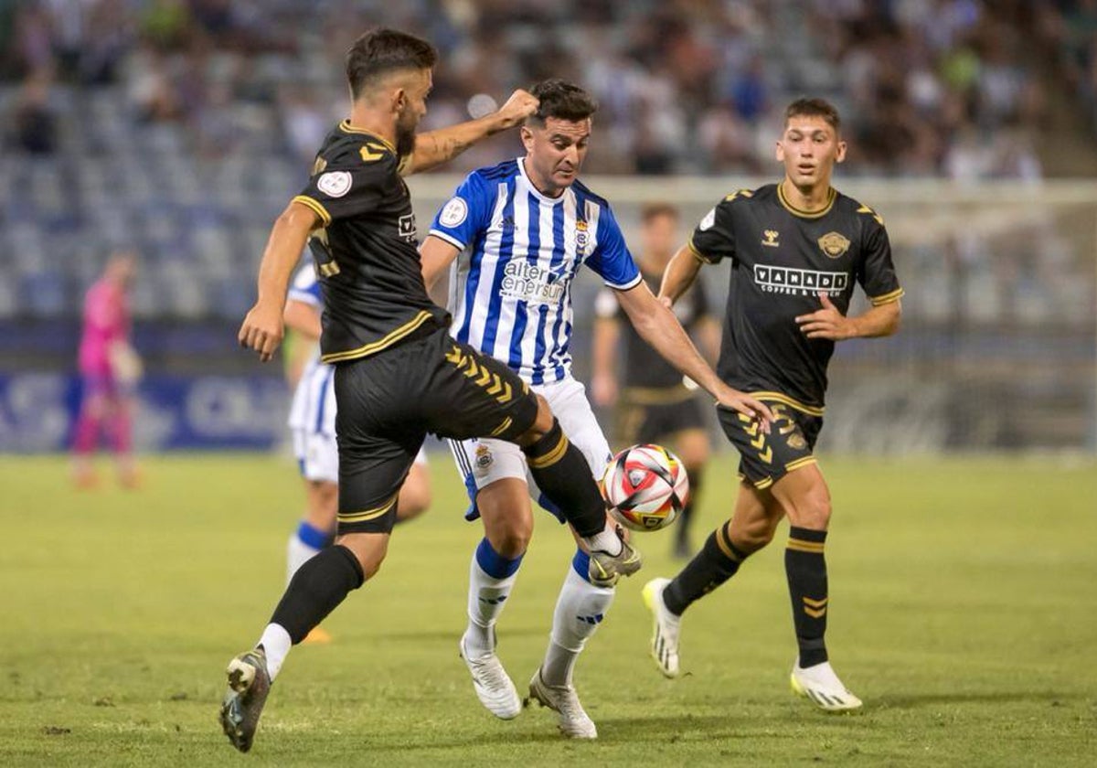 Juan Villar, en el partido ante el Intercity