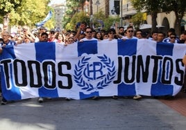 Nueva marcha albiazul para recibir al Recreativo en el Nuevo Colombino antes de medirse al Málaga