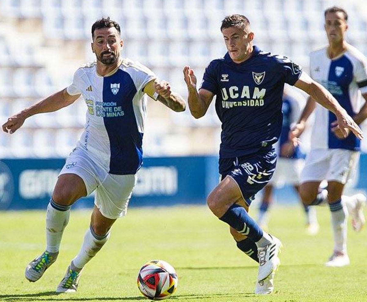 Sergio Chinchilla en un partido liguero de esta temporada con el UCAM Murcia