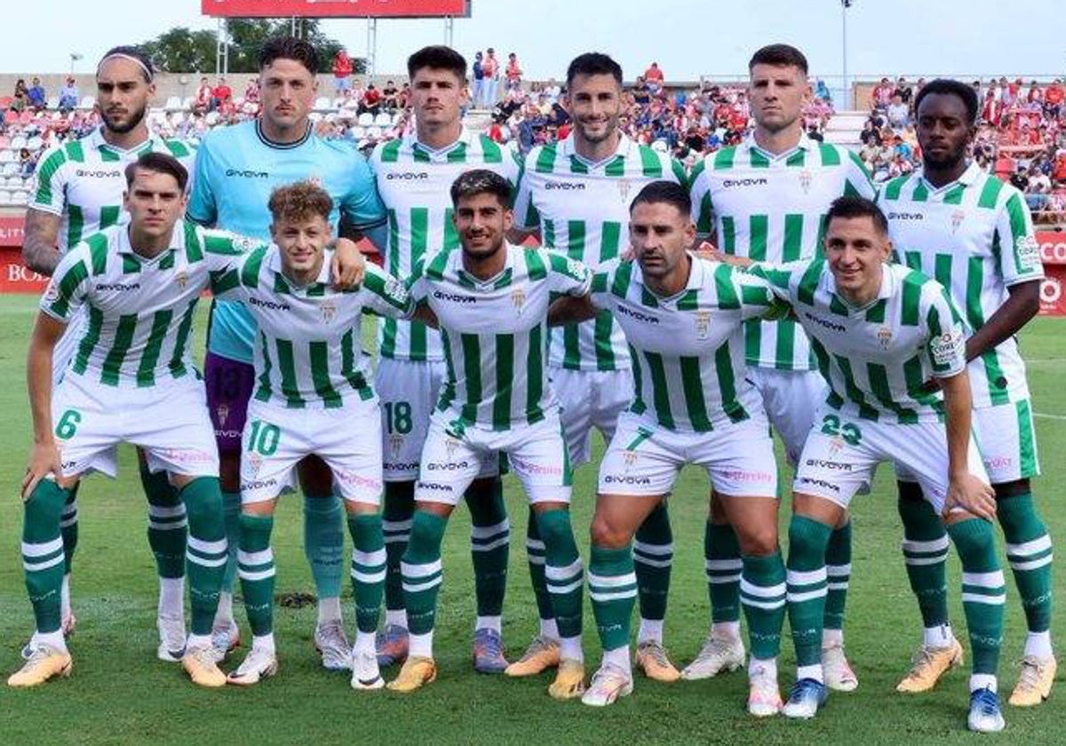 Once inicial del Córdoba en su derrota en el Nuevo Mirador contra el Algeciras