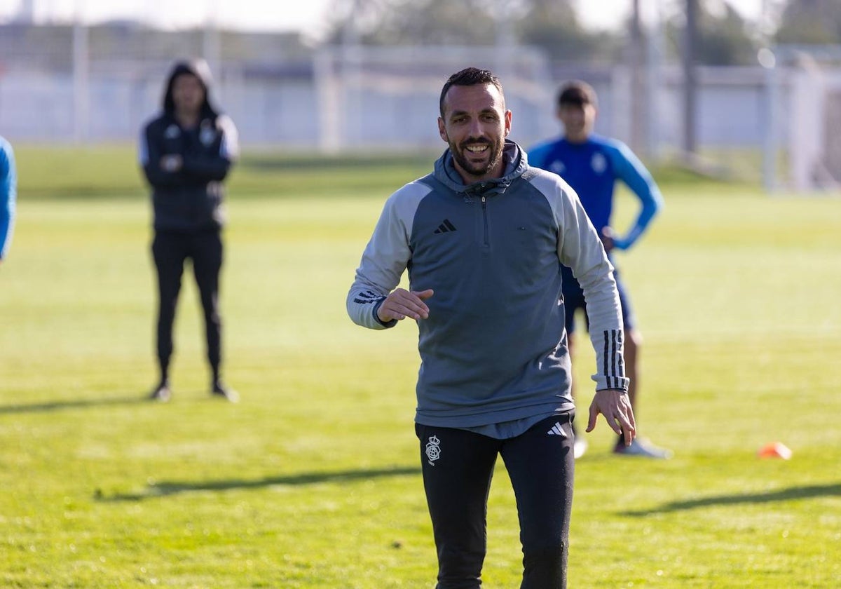 Rubén Gálvez en un entrenamiento en la Ciudad Deportiva
