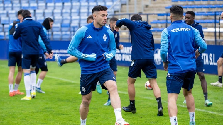 Bustos, en una sesión de entrenamiento del Decano