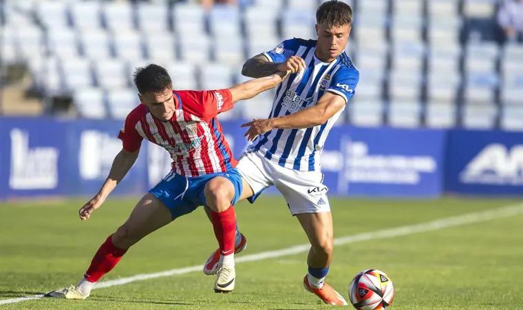 Sergio Díez en el partido jugado en Huelva ante el Algeciras esta temporada