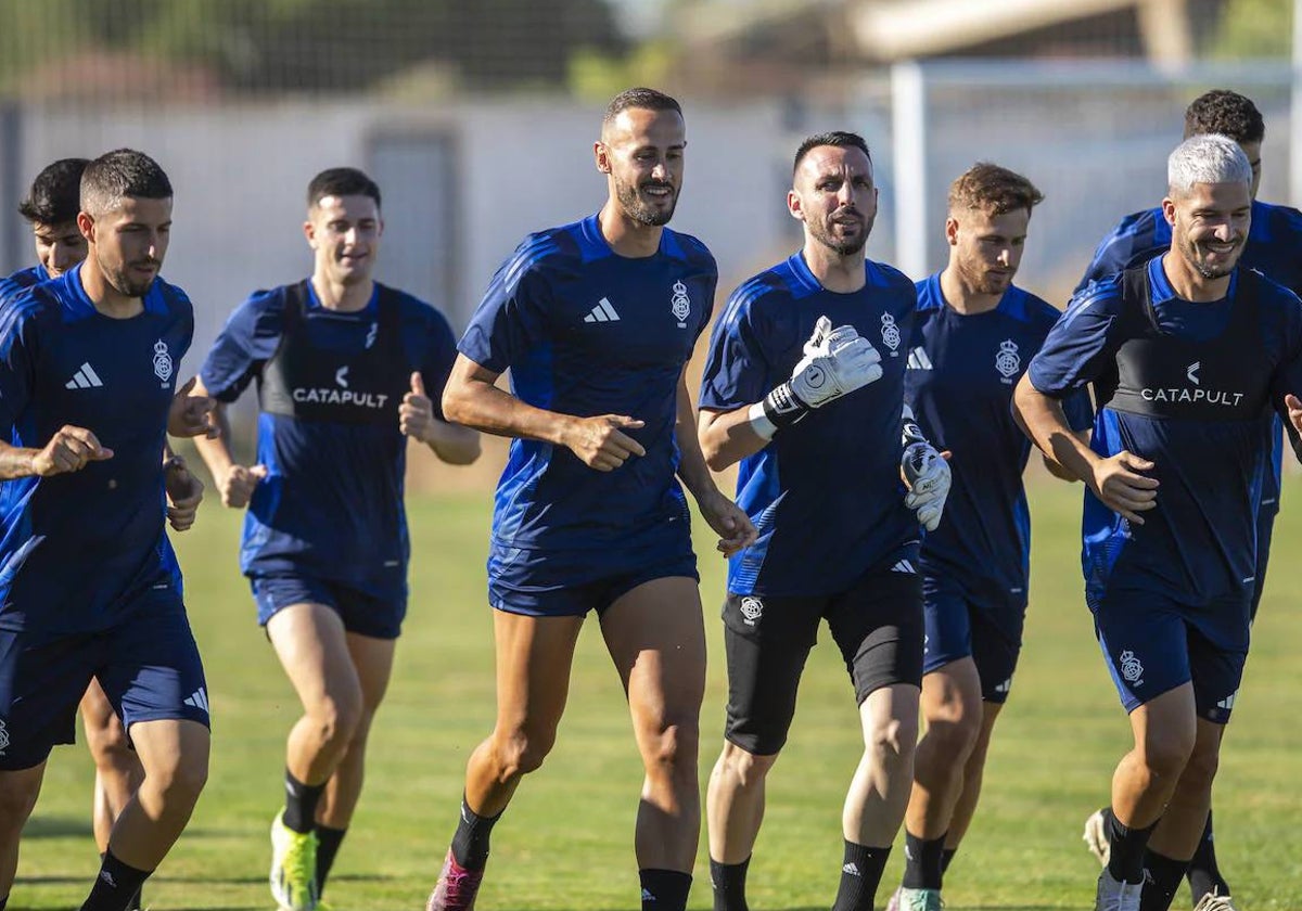 Imagen del primer entrenamiento de pretemporada del Recreativo de Huelva