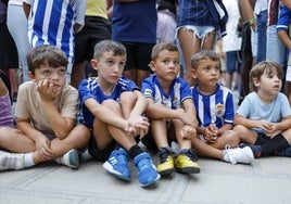 Una foto con el Recre: los niños podrán hacerse una fotografía con los jugadores antes de empezar el partido