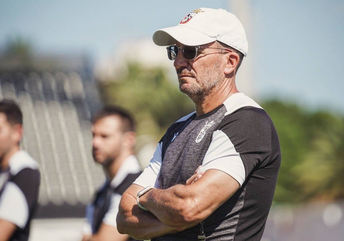 José Juan Romero durante un entrenamiento reciente