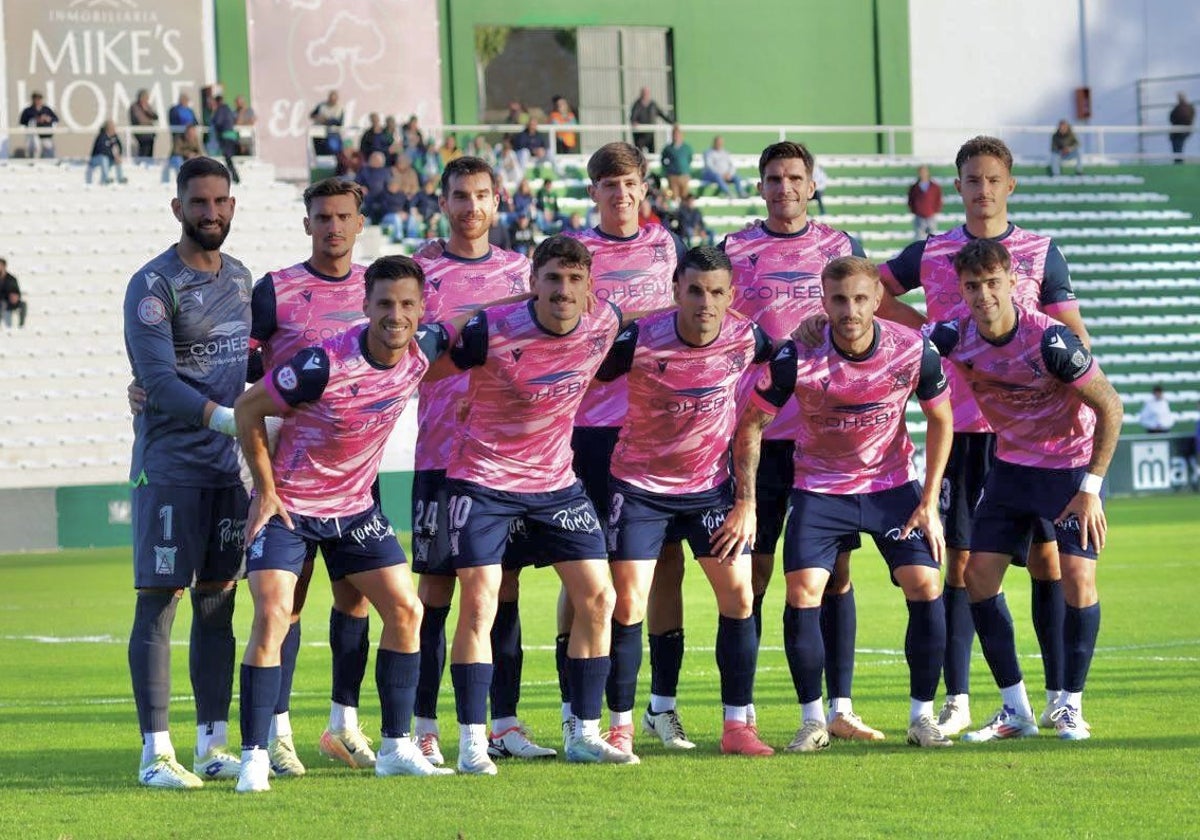 Alineación del Atlético Sanluqueño en su derrota del pasado domingo a domicilio contra el Antequera