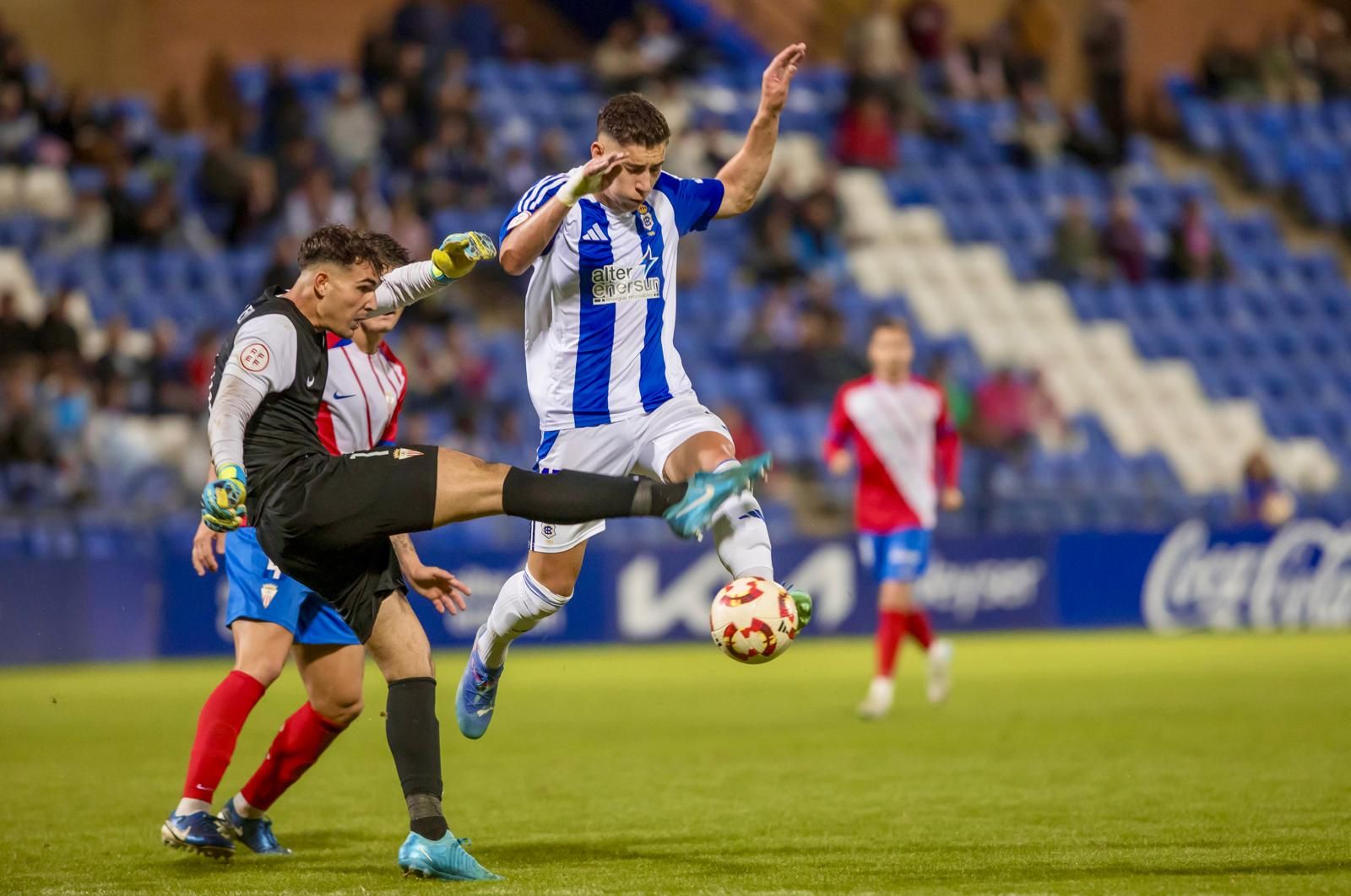 Las mejores imágenes del loco partido Recreativo-Algeciras