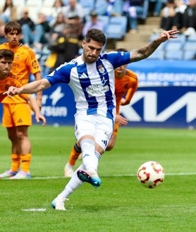 Imagen secundaria 2 - Diferentes momentos tras el 1-0 del Recreativo